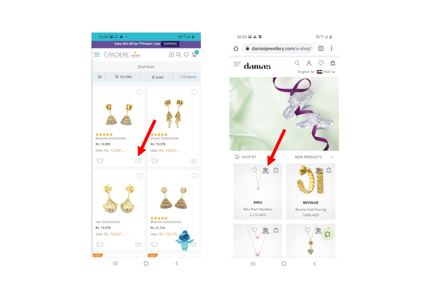 virtual try on jewelry